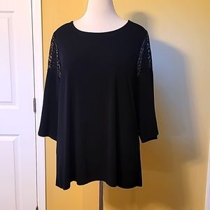 Lace Shoulder Top